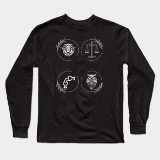 The 4 Virtues of Stoicism Long Sleeve T-Shirt